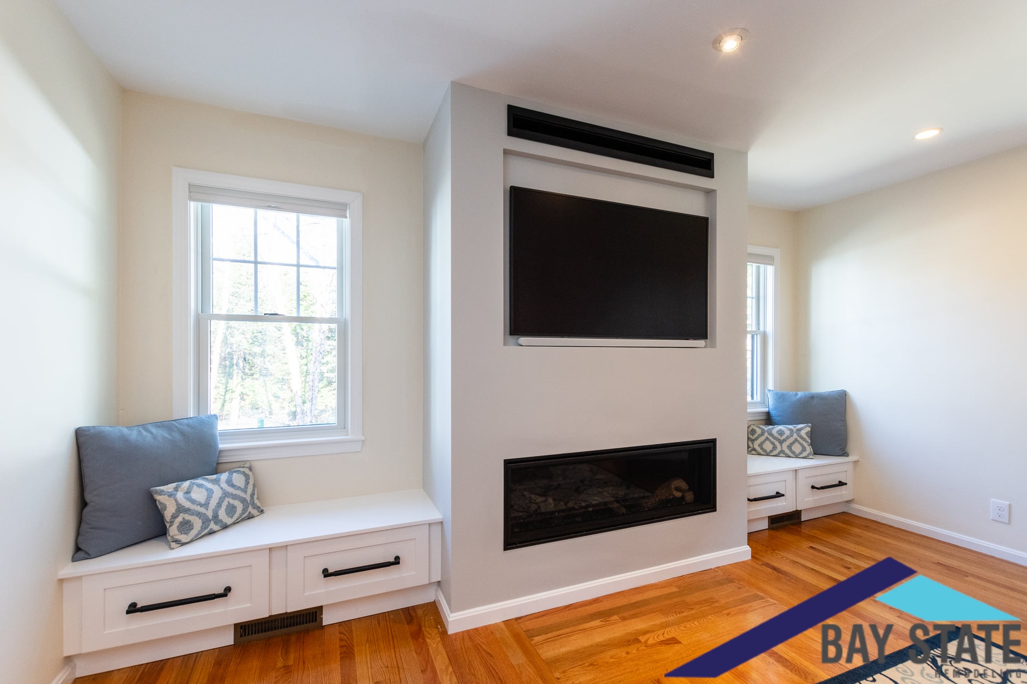 beautifully finished bathroom renovation in a Newton style home